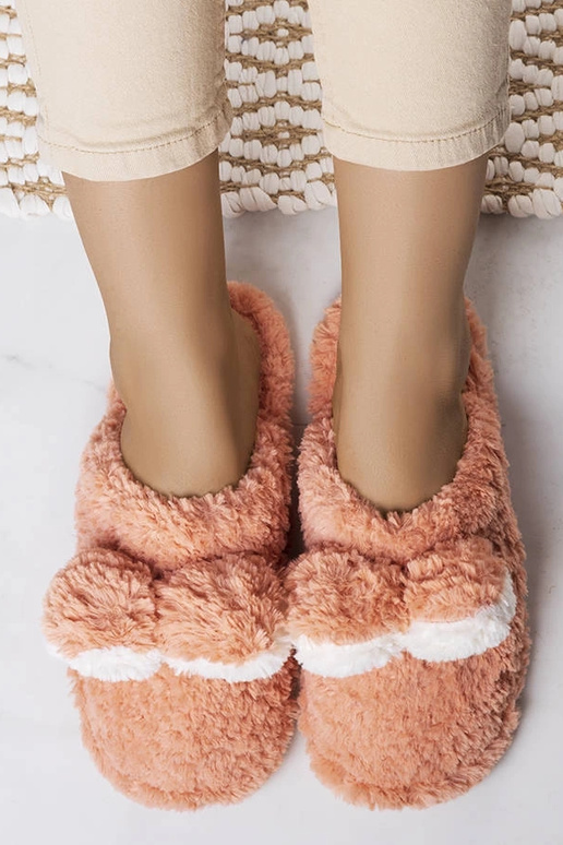 Black slippers with fur insulated Valle