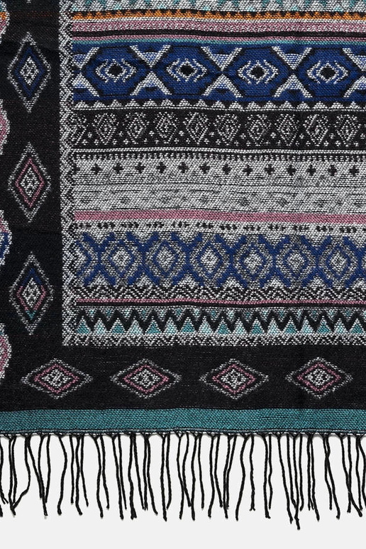 Grey cotton scarf Haddad