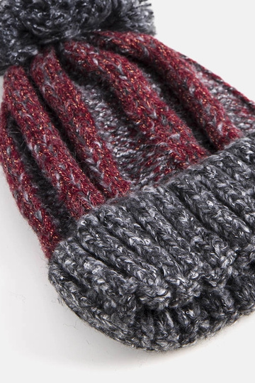 Women's maroon beanie with... 2