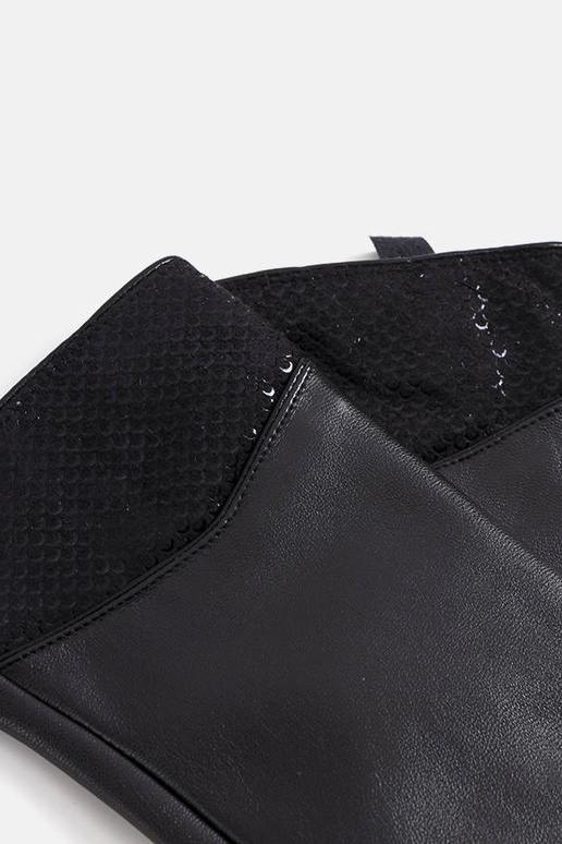 Czarne rękawiczki ocieplane Moure