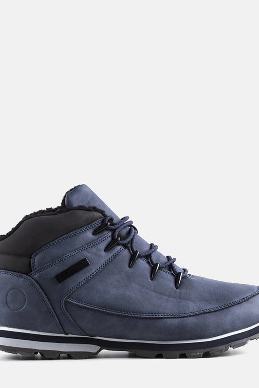 Granatowe ocieplane trapery Jemma