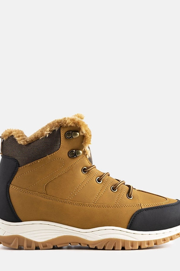 Brown insulated men's hiking boots Adrien