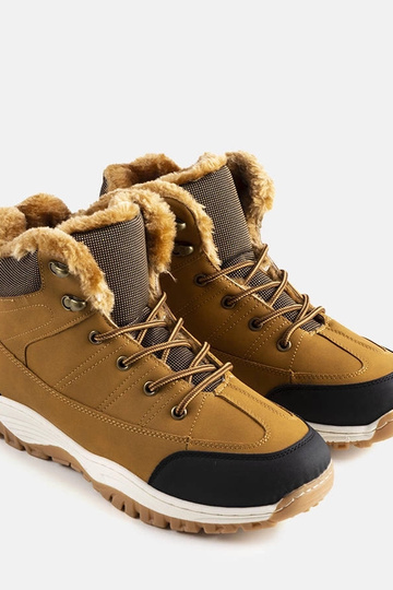 Brown insulated men's hiking boots Adrien 2