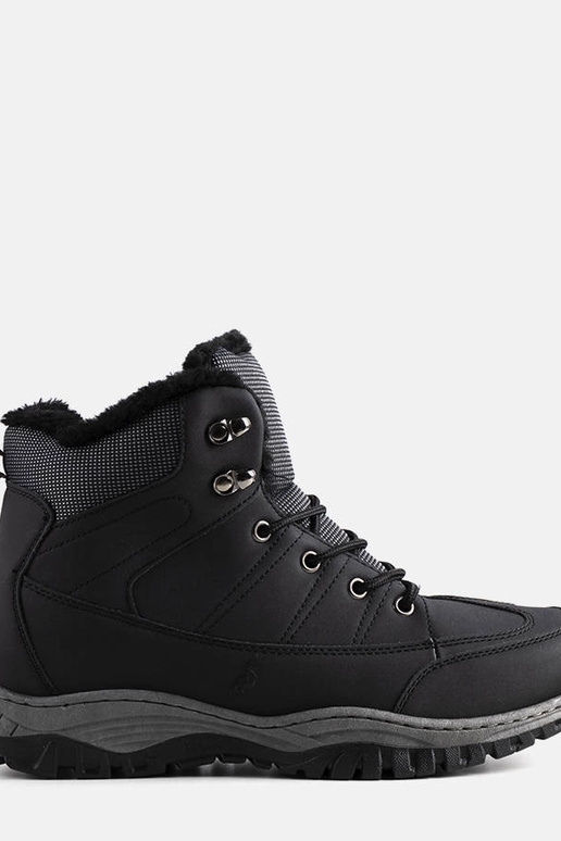 Czarne ocieplane trapery Violette