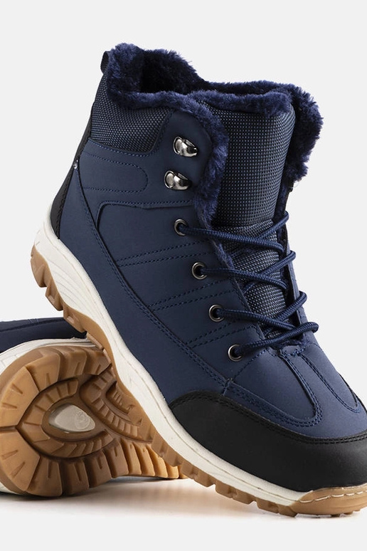 Brown insulated men's hiking boots...