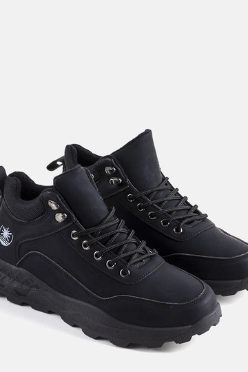 Czarne ocieplane trapery Aidan 2