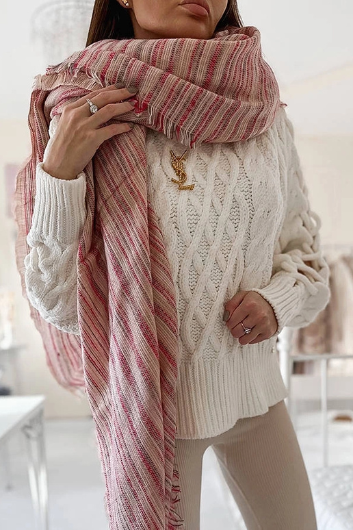 Women's navy grey scarf Carole