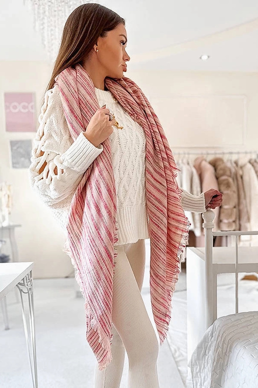 Women's navy grey scarf Carole