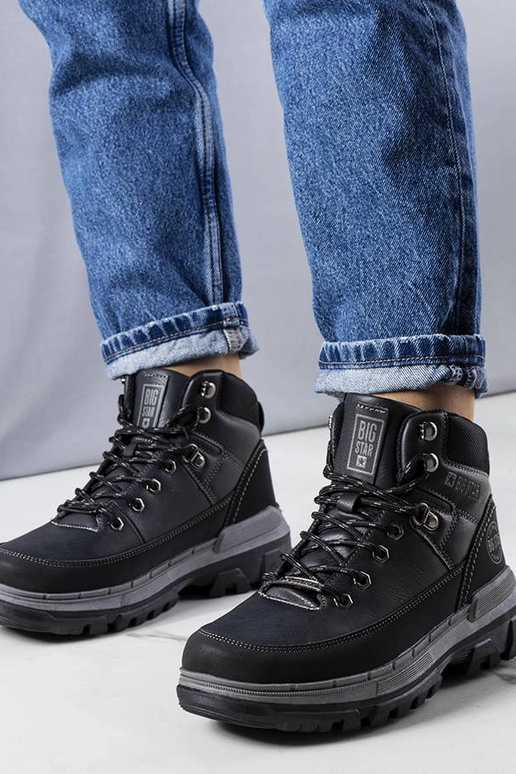 Czarne trapery Big Star KK274222 BLACK