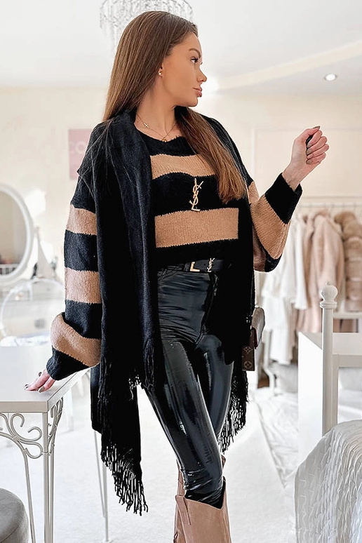 Grey cotton scarf Haddad