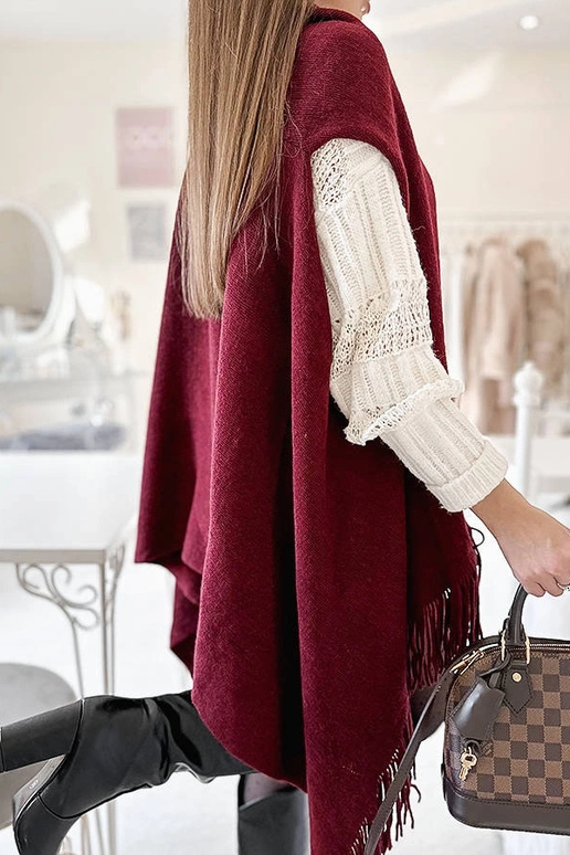 Grey cotton scarf Haddad