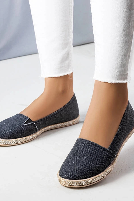 Czarne espadryle damskie Amiral