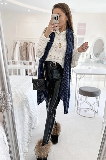 Grey cotton scarf Haddad 2