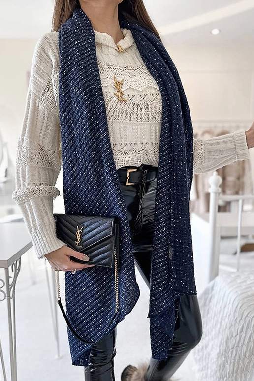 Grey cotton scarf Haddad