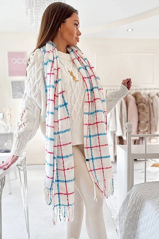 Grey cotton scarf Haddad