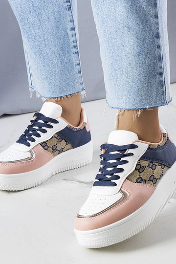 Różowo-granatowe sneakersy damskie Luzia 2