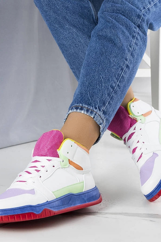 Kolorowe sneakersy za kostkę Elizabeth Kolorowe sneakersy za kostkę Elizabeth