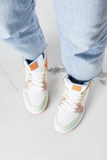 Pomarańczowe sneakersy za kostkę Kari 2