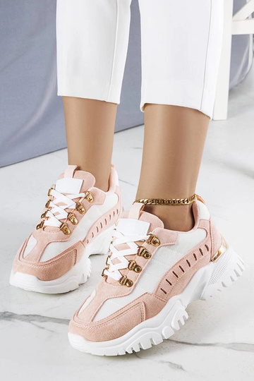 Biało-różowe sneakersy Mindy 2