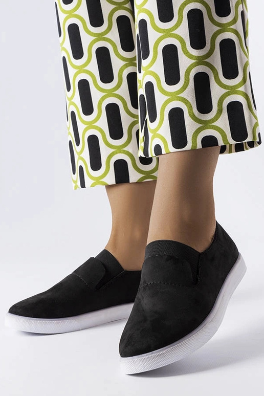 Czarne tenisówki z eko-zamszu Jamal Czarne tenisówki z eko-zamszu Jamal