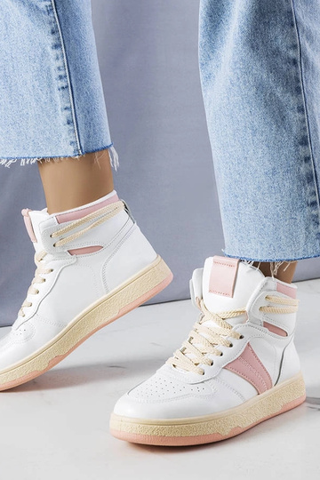 Różowe sneakersy za kostkę Robin 2