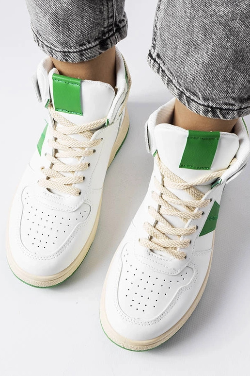 Zielone sneakersy za kostkę Robin
