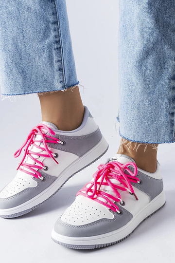 Białe retro sneakersy Shari