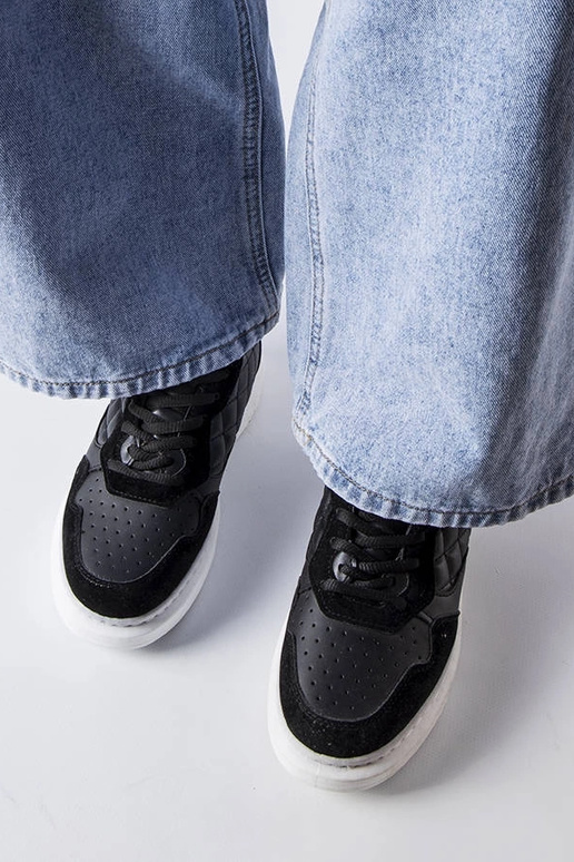 Czarne sneakersy damskie Latoya