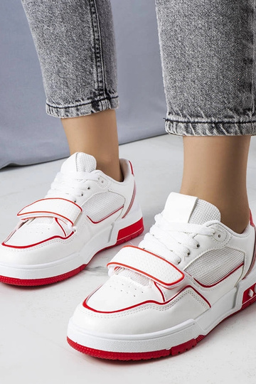 Czerwone sneakersy damskie...