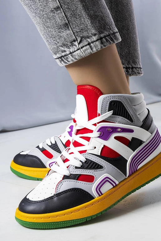 Czarne sneakersy za kostkę Marjorie