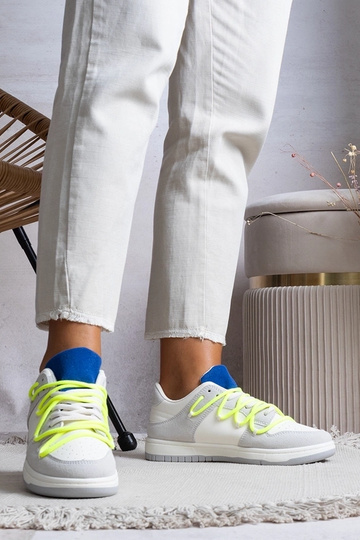 Szare sneakersy damskie... 2