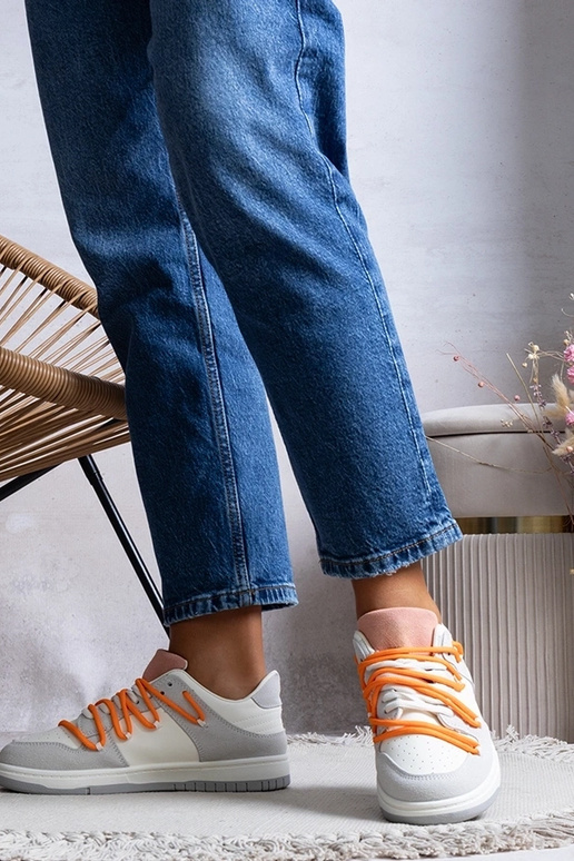 Szare sneakersy damskie trampki...