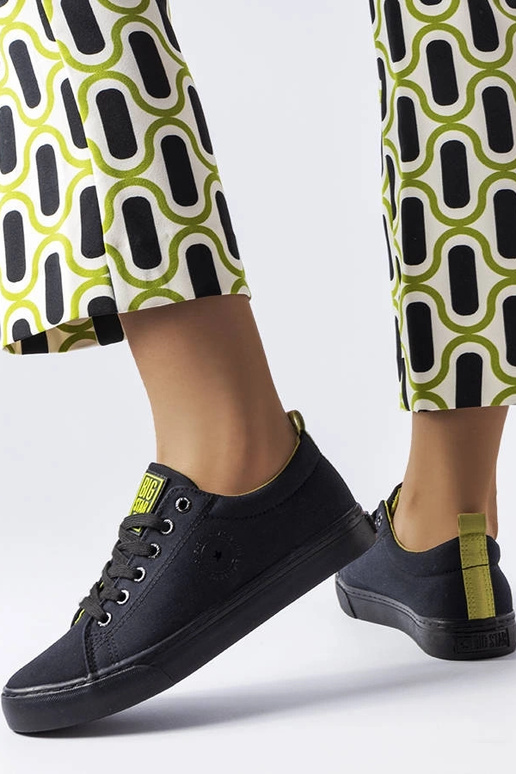 Czarne materiałowe tenisówki Big Star...