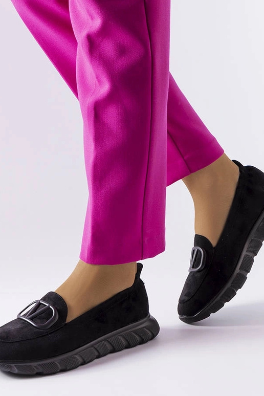 Czarne wsuwane sneakersy Vinceza