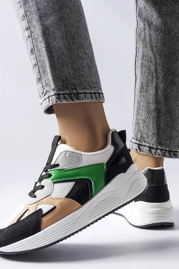 Czarne sneakersy z łączonych materiałów Riel 2