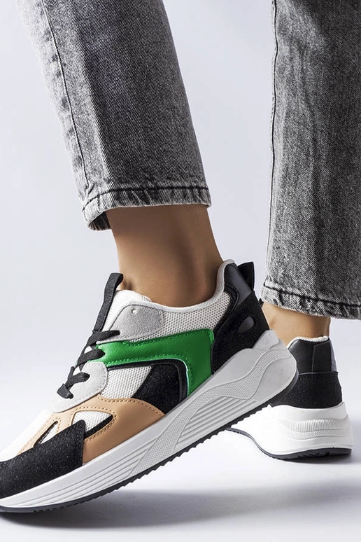 Czarne sneakersy z łączonych... Czarne sneakersy z łączonych...