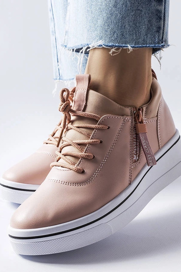Różowe sneakersy na niskiej... 2