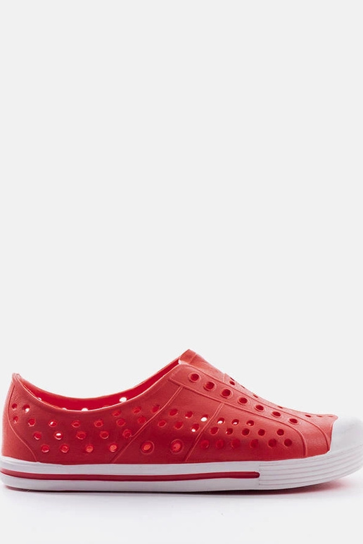 Czerwone dziecięce klapki basenowe...