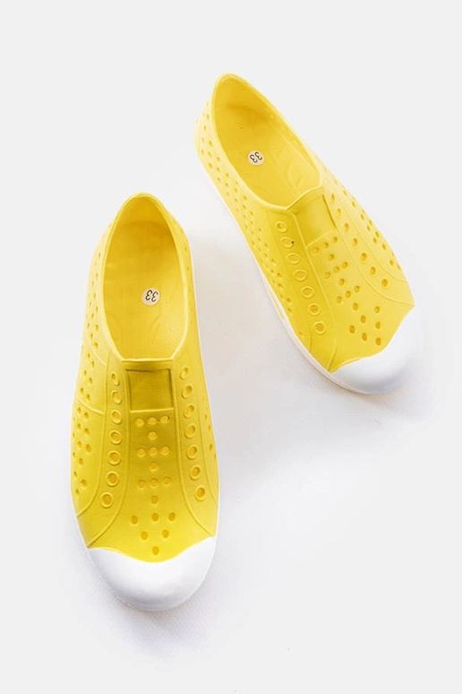 Żółte dziecięce klapki basenowe Peppin