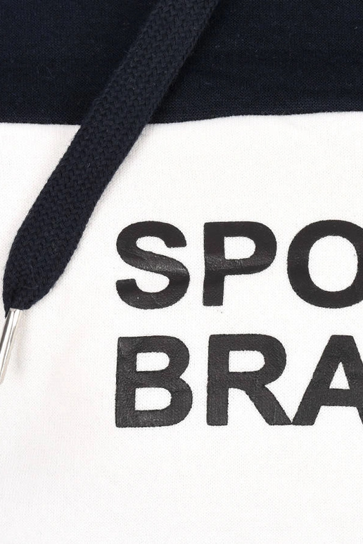 Jasnoszara męska bluza z kapturem