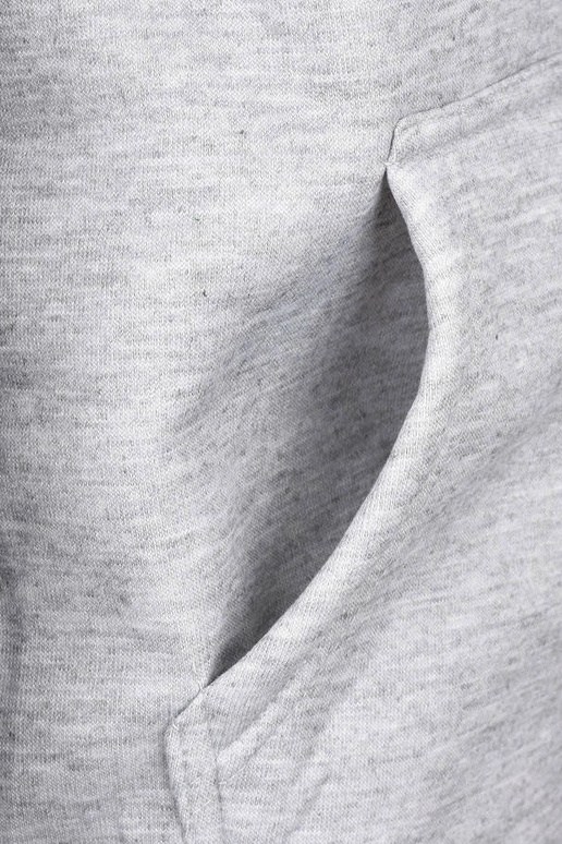 Jasnoszara męska bluza z kapturem