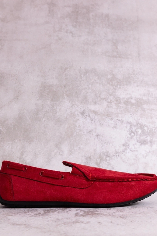 Czerwone mokasyny męskie Nashville