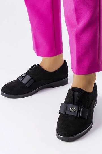 Czarne wsuwane półbuty Mutton 2