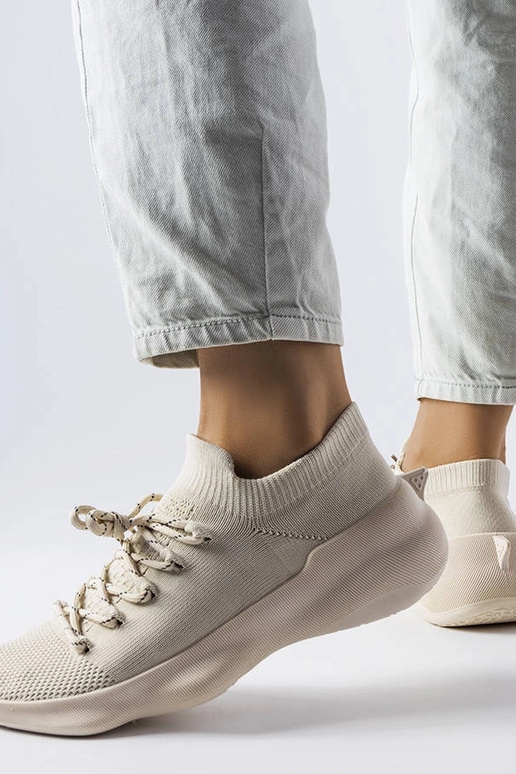 Beżowe buty sportowe damskie Côté