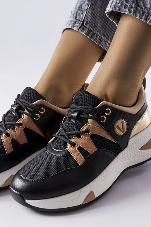 Czarno-złote sneakersy Vinceza