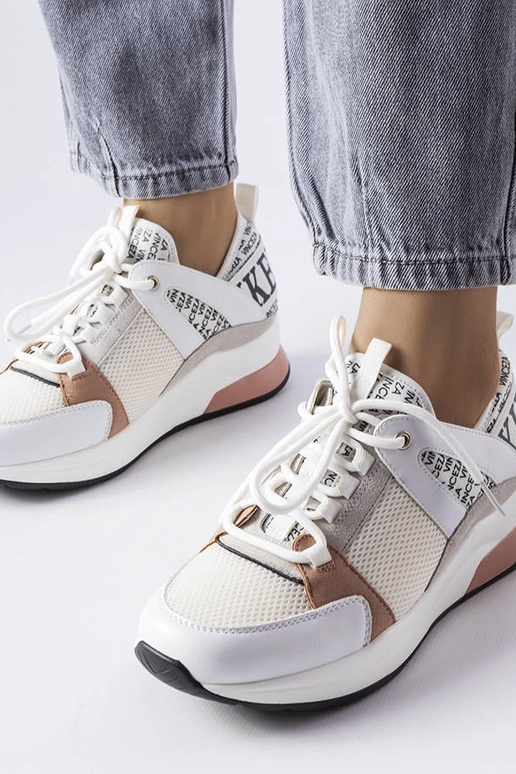 Biało-różowe sneakersy Vinceza
