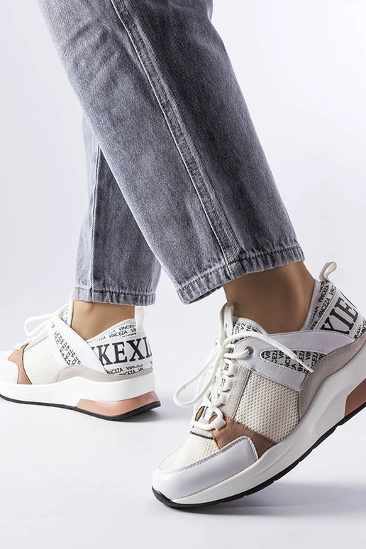 Biało-różowe sneakersy Vinceza