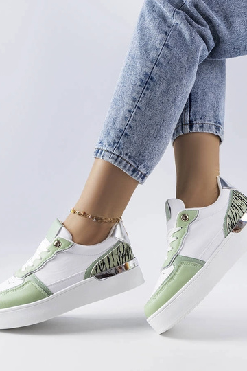 Zielone sneakersy na platformie Tooele 2