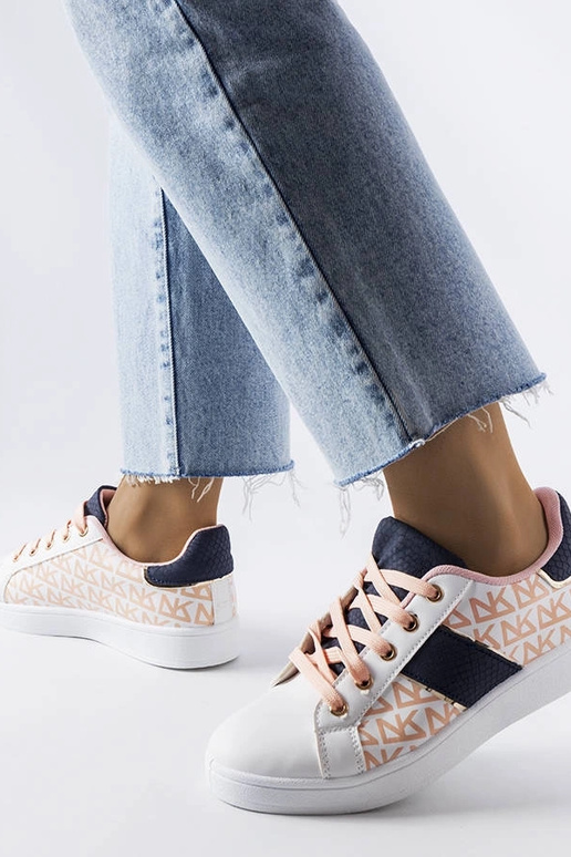 Białe sneakersy z kolorowymi...