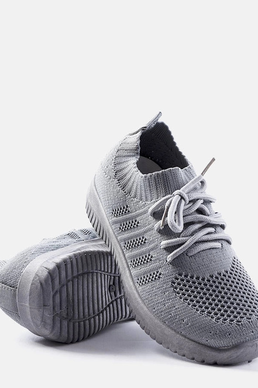 Szare dziecięce sneakersy Omaha